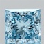 2.70 Ct. Fancy Vivid  Blue Princess Lab Grown Diamond