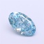 1.01 Ct. Fancy Vivid Greenish Blue Oval Lab Grown Diamond