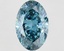 10.08 Ct. Fancy Vivid Blue Oval Lab Grown Diamond