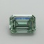 3.16 Ct. Fancy Vivid Green Emerald Lab Grown Diamond
