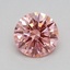 0.53 Ct. Fancy Vivid Pink Round Lab Grown Diamond