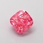 1.00 Ct. Fancy Vivid Pink Cushion Lab Grown Diamond