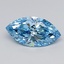 1.57 Ct. Fancy Vivid  Blue Marquise Lab Grown Diamond