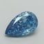 1.25 Ct. Fancy Vivid Blue Pear Lab Grown Diamond