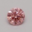 0.48 Ct. Fancy Vivid Pink Round Lab Grown Diamond
