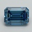 4.05 Ct. Fancy Vivid Blue Emerald Lab Grown Diamond