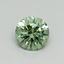 0.65 Ct. Fancy Vivid Green Round Lab Grown Diamond