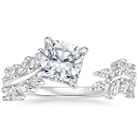 18K White Gold Sweeping Ivy Diamond Bridal Set (1 ct. tw.)