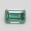 0.83 Ct. Fancy Vivid Green Emerald Lab Grown Diamond