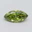 1.02 Ct. Fancy Vivid Green Marquise Lab Grown Diamond