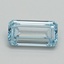 1.01 Ct. Fancy Intense Blue Emerald Lab Grown Diamond