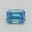 1.00 Ct. Fancy Vivid Blue Emerald Lab Grown Diamond
