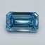 2.09 Ct. Fancy Vivid Malibu Blue Emerald Lab Grown Diamond