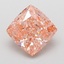 3.10 Ct. Fancy Vivid Pink Cushion Lab Grown Diamond