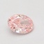 0.52 Ct. Fancy Vivid Pink Oval Lab Grown Diamond