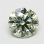 3.12 Ct. Fancy Vivid Green Round Lab Grown Diamond