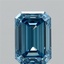 2.01 Ct. Fancy Vivid Blue Emerald Lab Grown Diamond