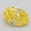 0.80 Ct. Fancy Vivid Yellow Oval Lab Grown Diamond