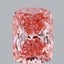 2.05 Ct. Fancy Vivid Pink Cushion Lab Grown Diamond