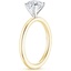 18K Yellow Gold Melinda Solitaire Ring, smallside view