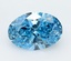3.00 Ct. Fancy Vivid  Blue Oval Lab Grown Diamond