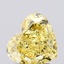 1.65 Ct. Fancy Intense Yellow Heart Lab Grown Diamond