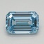 1.10 Ct. Fancy Intense Blue Emerald Lab Grown Diamond