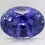 10.3x7.5mm Unheated Purple Oval Sapphire