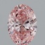 2.01 Ct. Fancy Intense Pink Oval Lab Grown Diamond