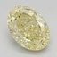 2.66 Ct. Fancy Intense Yellow Oval Lab Grown Diamond