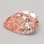0.55 Ct. Fancy Intense Pink Pear Lab Grown Diamond