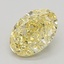 2.07 Ct. Fancy Intense Yellow Oval Lab Grown Diamond