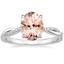18K White Gold Petite Twisted Vine Diamond Ring (1/8 ct. tw.), smalltop view