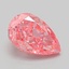 1.07 Ct. Fancy Vivid Pink Pear Lab Grown Diamond
