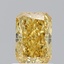 1.04 Ct. Fancy Vivid Yellow Radiant Lab Grown Diamond