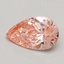 0.61 Ct. Fancy Vivid Pink Pear Lab Grown Diamond