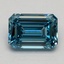 3.00 Ct. Fancy Vivid Blue Emerald Lab Grown Diamond
