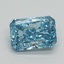 1.53 Ct. Fancy Vivid Blue Radiant Lab Grown Diamond