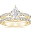18KY Moissanite Luxe Sienna Diamond Bridal Set (1 1/8 ct. tw.), smalltop view