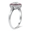 The Diedra Ring, smalltop view on a hand