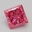 1.09 Ct. Fancy Vivid Pink Princess Lab Grown Diamond