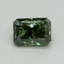 0.56 Ct. Fancy Vivid Pacific Green Radiant Lab Grown Diamond