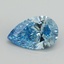 10.02 Ct. Fancy Vivid Blue Pear Lab Grown Diamond