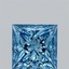 1.01 Ct. Fancy Vivid Blue Princess Lab Grown Diamond