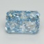 4.15 Ct. Fancy Vivid Blue Radiant Lab Grown Diamond