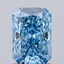 1.54 Ct. Fancy Vivid Blue Radiant Lab Grown Diamond