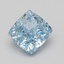 1.52 Ct. Fancy Vivid Blue Cushion Lab Grown Diamond