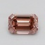 1.07 Ct. Fancy  Brown Emerald Lab Grown Diamond