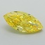 0.83 Ct. Fancy Vivid Yellow Marquise Lab Grown Diamond