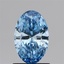 1.00 Ct. Fancy Vivid Blue Oval Lab Grown Diamond